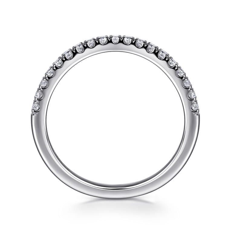 14K White Gold Diamond Wedding Band - 0.23 ct - Shot 2