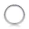 14K White Gold Diamond Wedding Band - 0.23 ct
