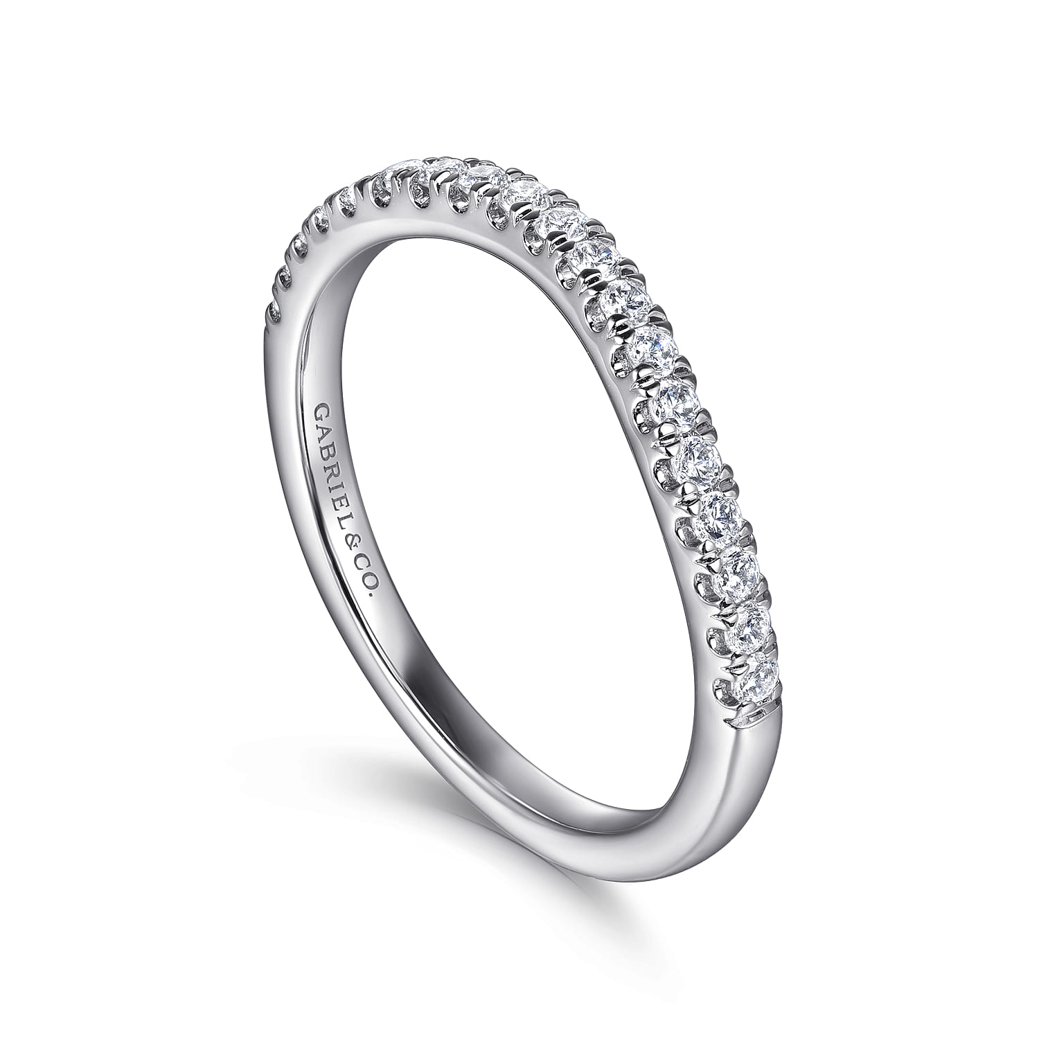 14K White Gold Diamond Wedding Band - 0.23 ct - Shot 3