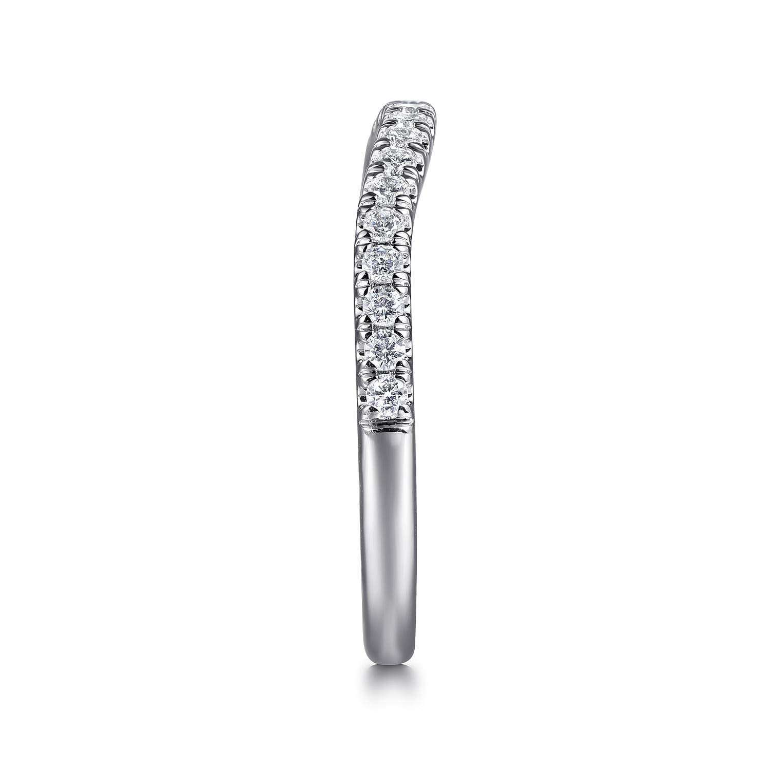 14K White Gold Diamond Wedding Band - 0.23 ct - Shot 5