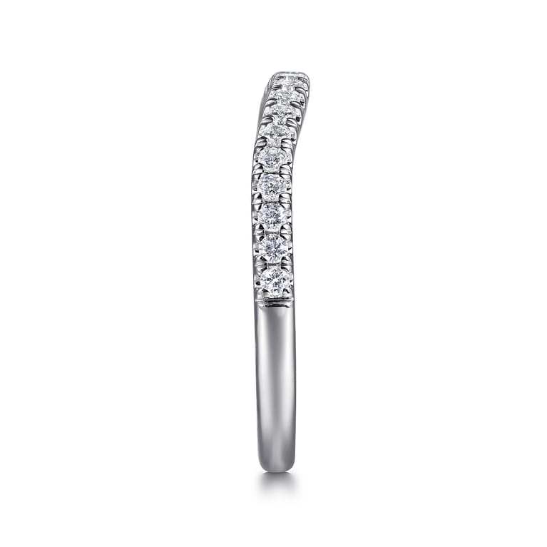 14K White Gold Diamond Wedding Band - 0.23 ct - Shot 5
