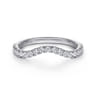 14K White Gold Diamond Wedding Band - 0.3 ct