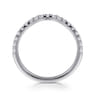 14K White Gold Diamond Wedding Band - 0.3 ct
