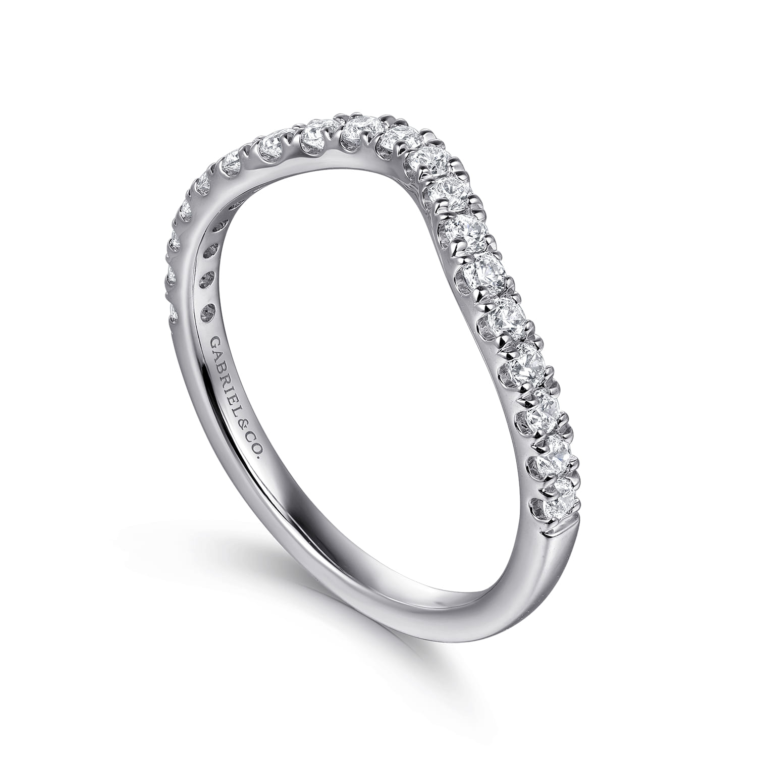 14K White Gold Diamond Wedding Band - 0.3 ct - Shot 3