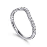 14K White Gold Diamond Wedding Band - 0.3 ct