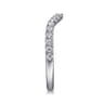 14K White Gold Diamond Wedding Band - 0.3 ct