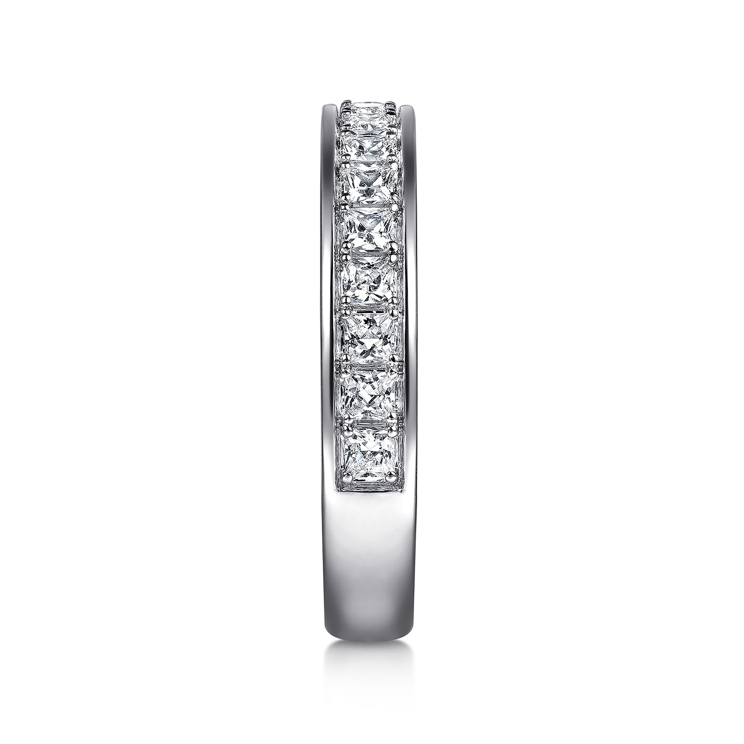 14K White Gold Diamond Wedding Band - 0.57 ct - Shot 5
