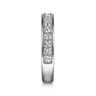 14K White Gold Diamond Wedding Band - 0.57 ct
