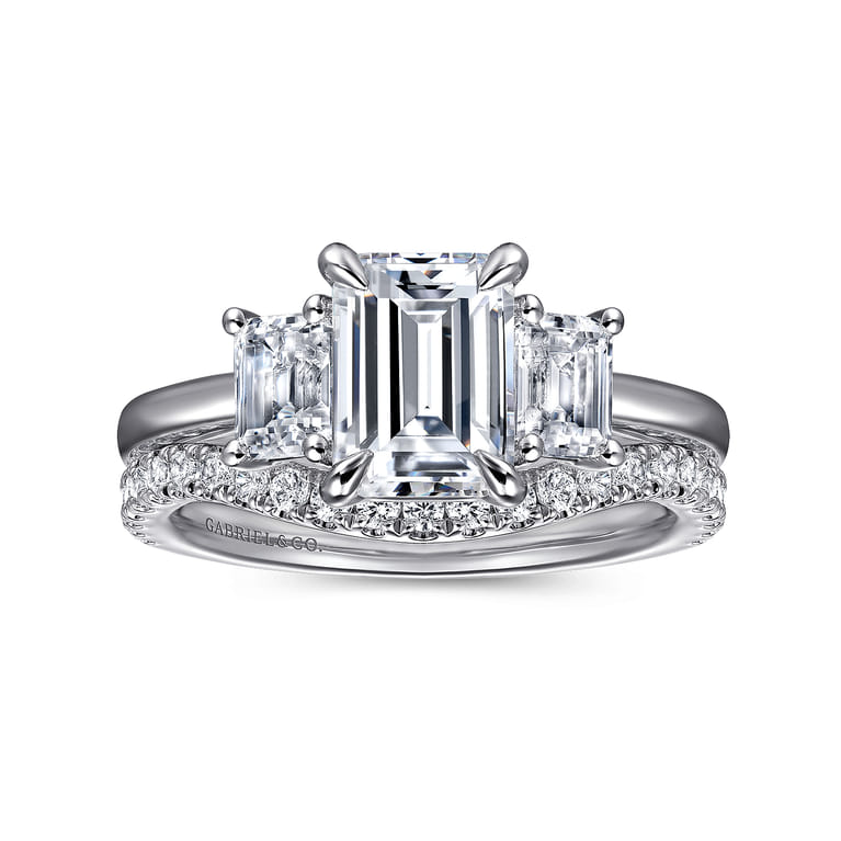 14K White Gold Diamond Wedding Band - 0.3 ct - Shot 4