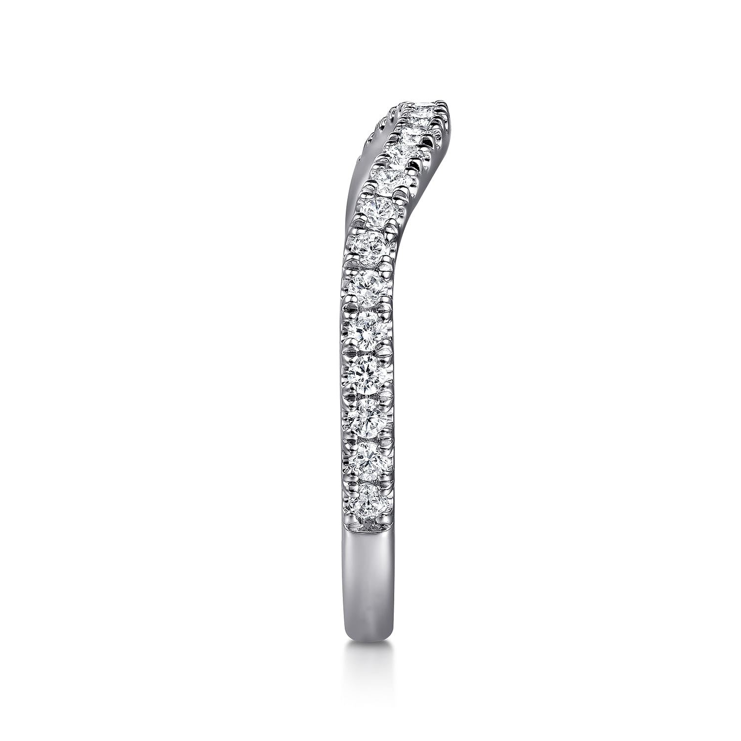 14K White Gold Diamond Wedding Band - 0.3 ct - Shot 5