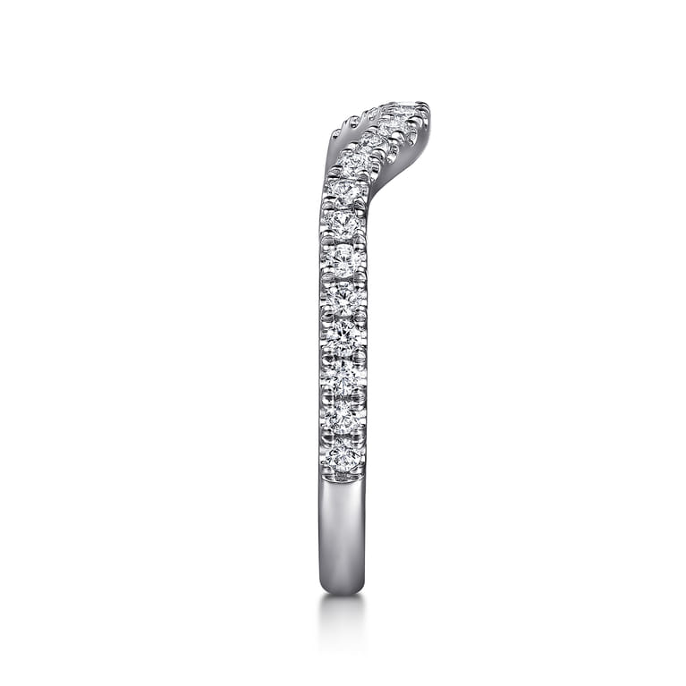 14K White Gold Diamond Wedding Band - 0.3 ct - Shot 5