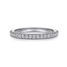14K White Gold Diamond Wedding Band - 0.25 ct