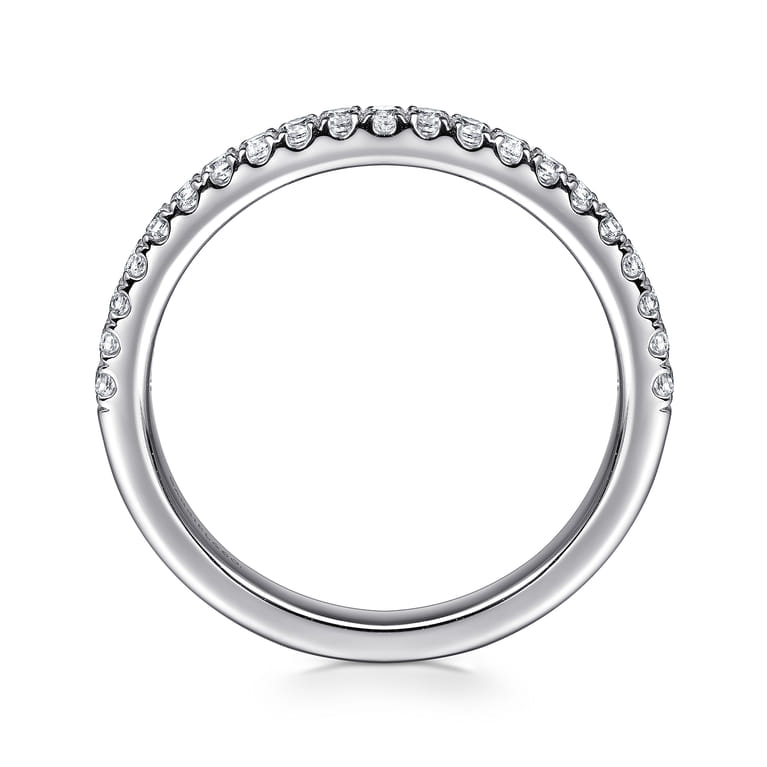 14K White Gold Diamond Wedding Band - 0.25 ct - Shot 2