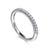 14K White Gold Diamond Wedding Band - 0.25 ct