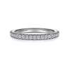 14K White Gold Diamond Wedding Band - 0.25 ct