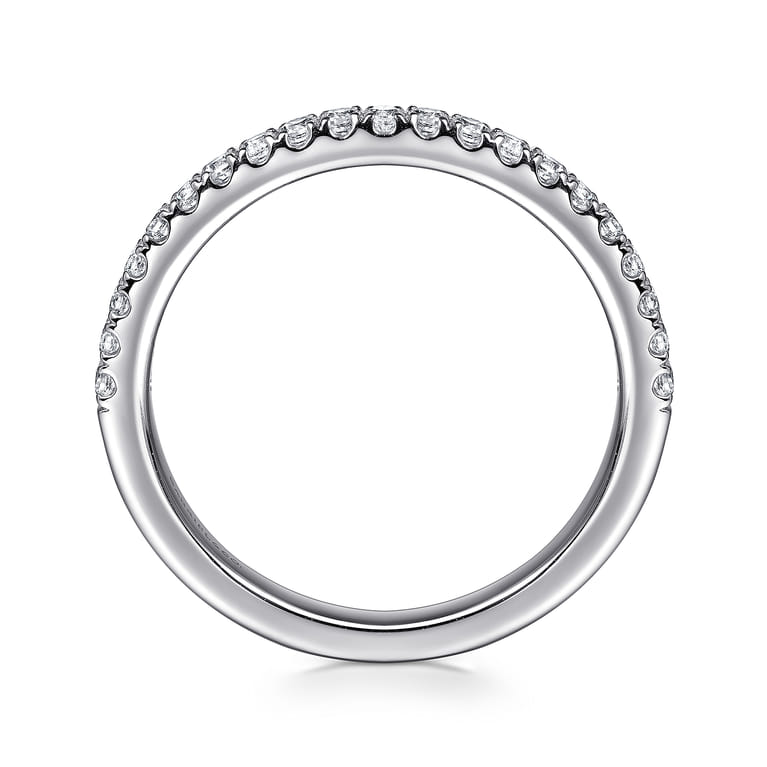 14K White Gold Diamond Wedding Band - 0.25 ct - Shot 2