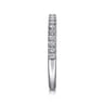 14K White Gold Diamond Wedding Band - 0.25 ct