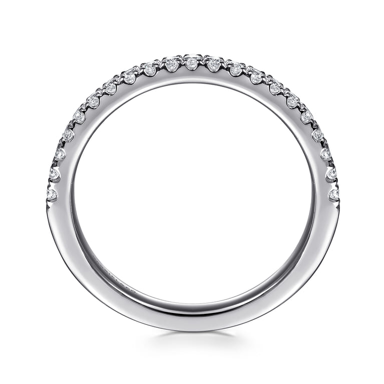 14K White Gold Diamond Wedding Band - 0.25 ct - Shot 2