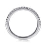 14K White Gold Diamond Wedding Band - 0.25 ct