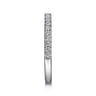14K White Gold Diamond Wedding Band - 0.25 ct