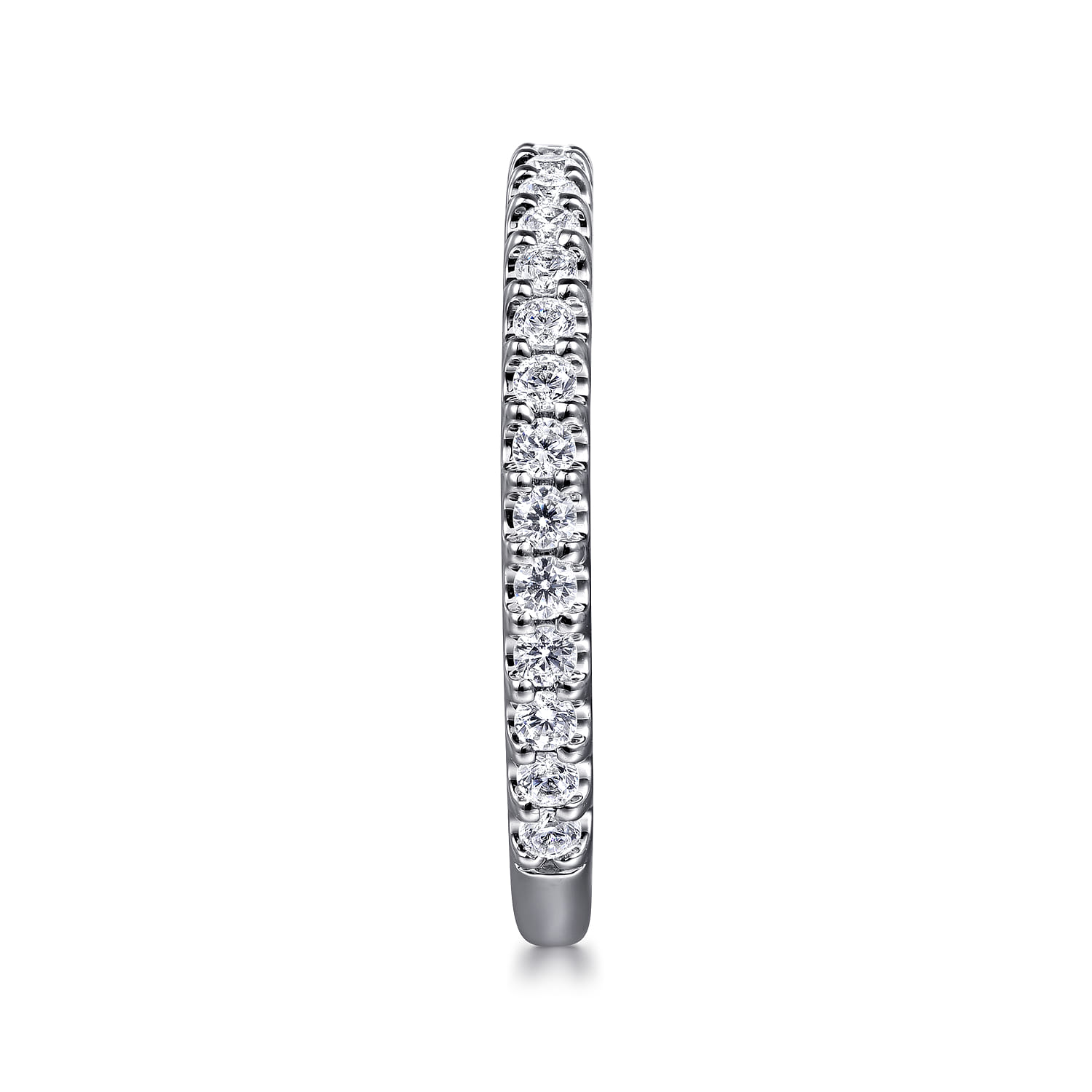 14K White Gold Diamond Wedding Band - 0.38 ct - Shot 5