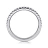 14K White Gold Diamond Wedding Band - 0.25 ct