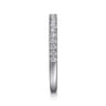 14K White Gold Diamond Wedding Band - 0.25 ct