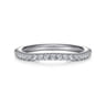 14K White Gold Diamond Wedding Band - 0.23 ct
