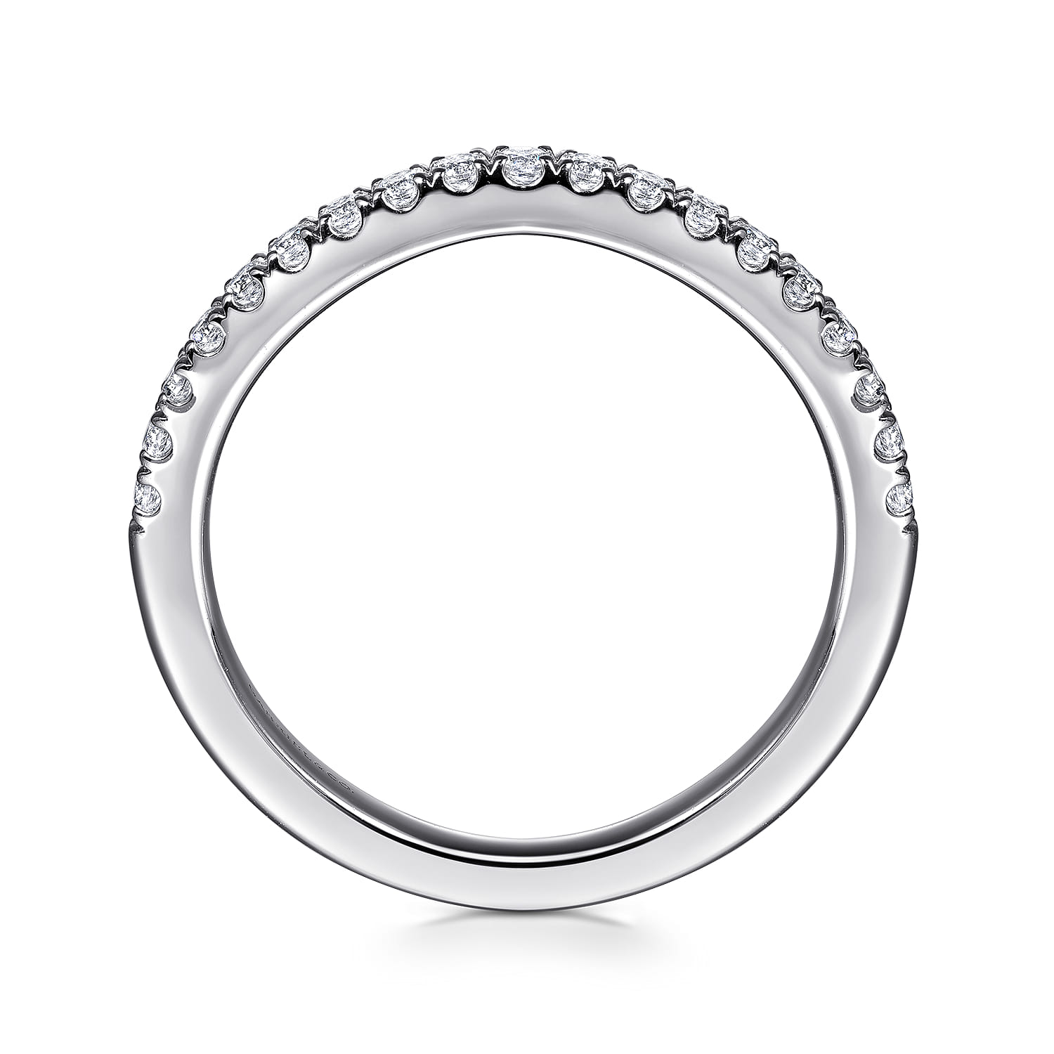 14K White Gold Diamond Wedding Band - 0.23 ct - Shot 2