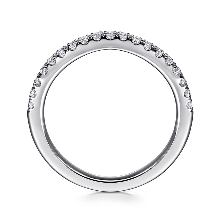 14K White Gold Diamond Wedding Band - 0.23 ct - Shot 2