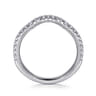 14K White Gold Diamond Wedding Band - 0.3 ct