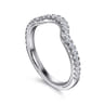 14K White Gold Diamond Wedding Band - 0.3 ct