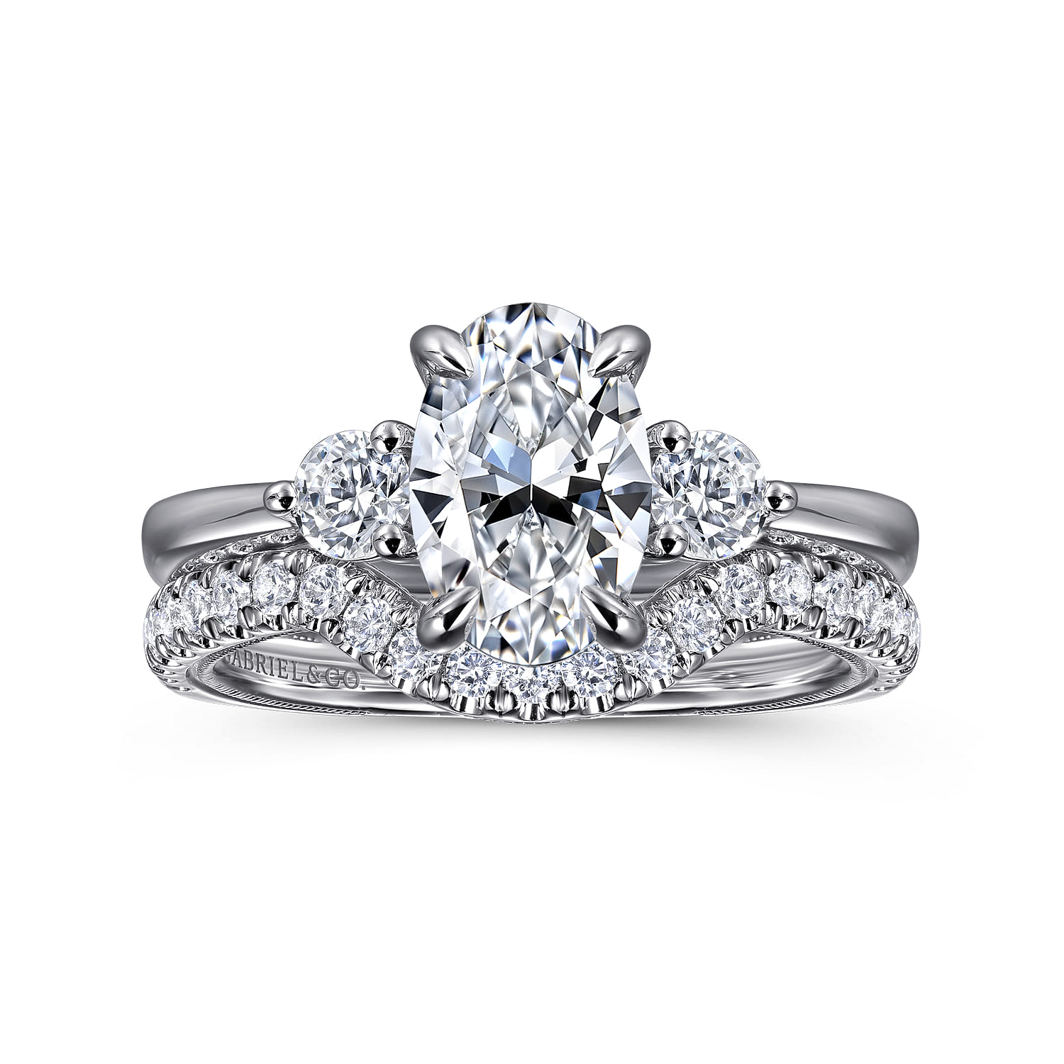 14K White Gold Diamond Wedding Band - 0.3 ct - Shot 4