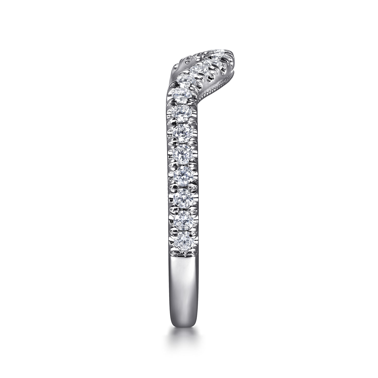 14K White Gold Diamond Wedding Band - 0.3 ct - Shot 5