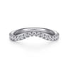 14K White Gold Diamond Wedding Band - 0.32 ct