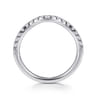 14K White Gold Diamond Wedding Band - 0.32 ct