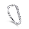 14K White Gold Diamond Wedding Band - 0.32 ct