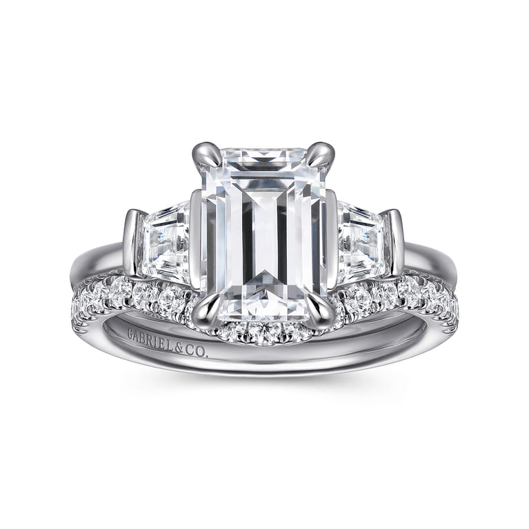 14K White Gold Diamond Wedding Band - 0.32 ct - Shot 4
