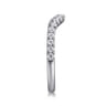 14K White Gold Diamond Wedding Band - 0.32 ct