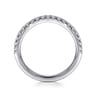 14K White Gold Diamond Wedding Band - 0.32 ct