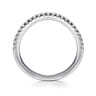 14K White Gold Diamond Wedding Band - 0.16 ct