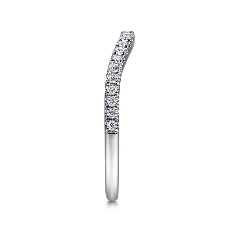 14K White Gold Diamond Wedding Band - 0.16 ct - Shot 5