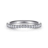 14K White Gold Diamond Wedding Band - 0.2 ct