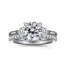 14K White Gold Diamond Wedding Band - 0.2 ct