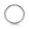 14K White Gold Diamond Wedding Band - 0.21 ct