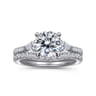 14K White Gold Diamond Wedding Band - 0.2 ct