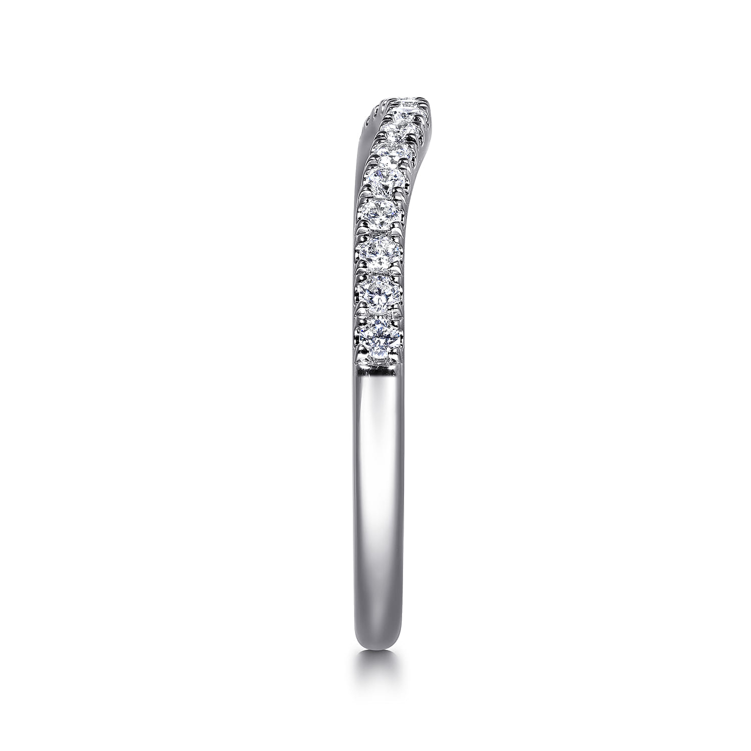 14K White Gold Diamond Wedding Band - 0.2 ct - Shot 5
