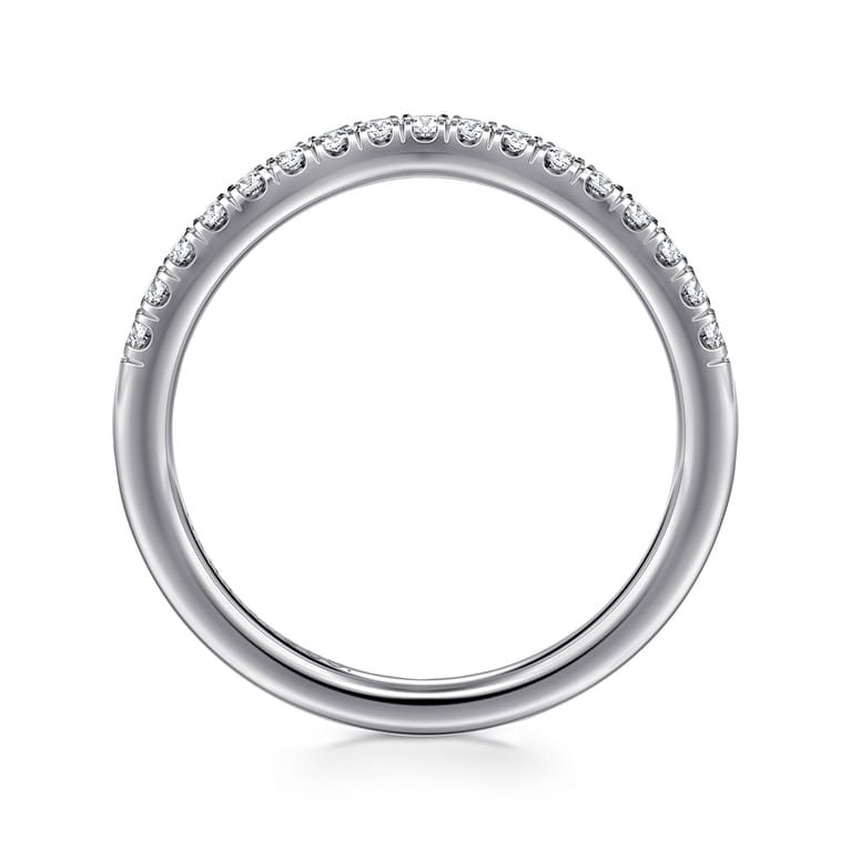14K White Gold Diamond Wedding Band - 0.21 ct - Shot 2