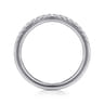 14K White Gold Diamond Wedding Band - 0.21 ct