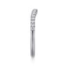 14K White Gold Diamond Wedding Band - 0.21 ct